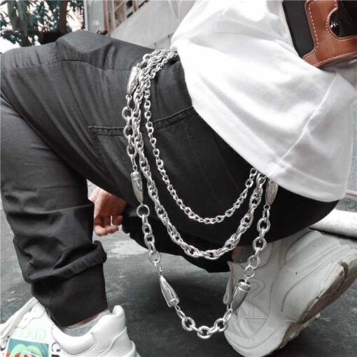 Key Chains for Hip Hop Rock Jean Gothic Cool Western Trousers Pocket Belt Biker Skull Wallet Chains Pants Chain for Men Women - Image 6