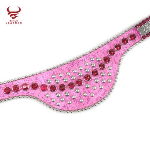Custom Designer Rhinestone Belt Crystal Pet Collar Dog Saliva Towel Blingbling Leather Rhinestone Dog Collars - Image 3