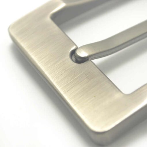 Wholesale Leather Craft Hardware Accessories Men's Belt Buckle 40 mm High Quality Simple Metal Buckle - Image 3