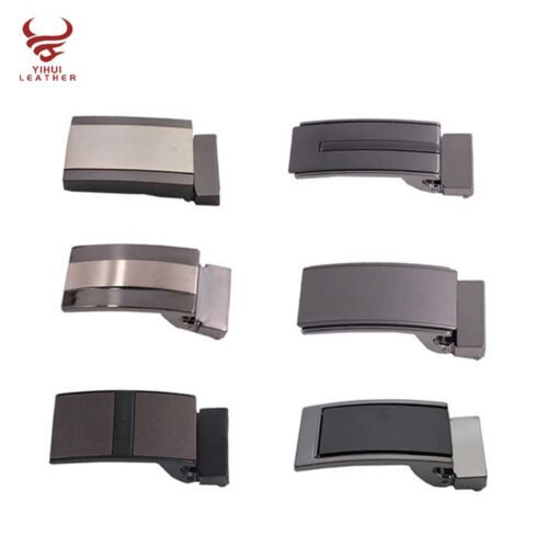 Custom logo Zinc Alloy Men's Belt Buckles Plain Plate Buckle With Teeth 25mm Side Belt Buckle for Leather Belts Men