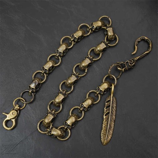 New Hip Hop Western Punk Wallet Chain Gothic Chunky Trouser Pants Chains Halloween Metal Heavy Duty Jean Pocket Skull Chains