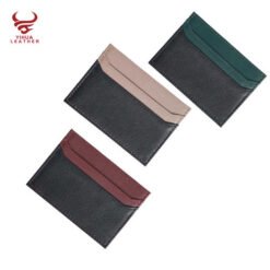 Color Combined Man Pu Leather Custom logo Woman Card Holder Wallet