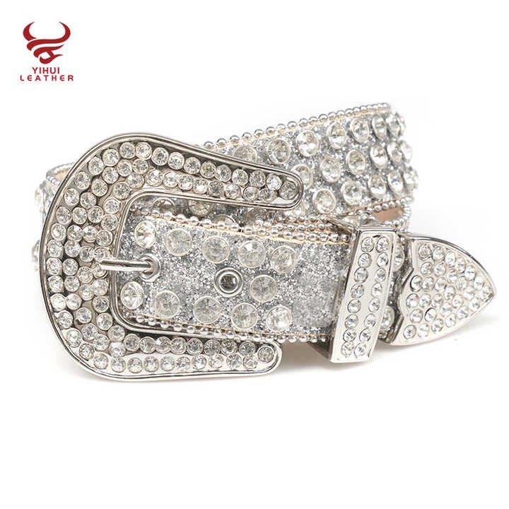 New Arrivals Fashion BB Belts Bling Bling Designer Top Seller White Rhinestones Belt for Men and Women