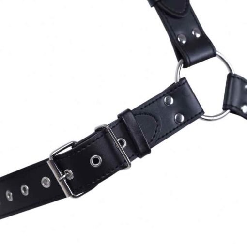 New Black PU Sexy Punk Chest Belt Clubwear Costume Body Harness Belt Gay Leather Body Chest Harness for Man - Image 5