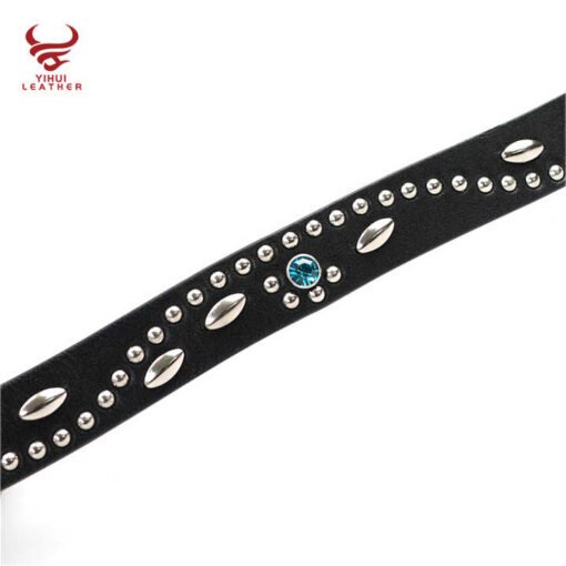 Custom 2025 New Designer Studded Flower Belts Top Grain Leather Pants Belt Women Novelty Studded Rivets Belts with Roller Buckle - Image 6
