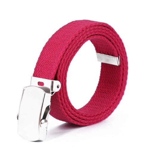 Wholesale 25mm Width Children's Belt Trend Fashion Kids Universal Pants Thickened Roll Buckle Canvas Belt Boys - Image 4