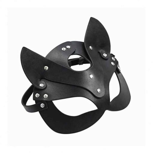 Adult Sex Products SM Sex Toy Bdsm Women Leather Eye Mask and Collar Catwoman Cosplay Adult Game Masquerade Party - Image 4
