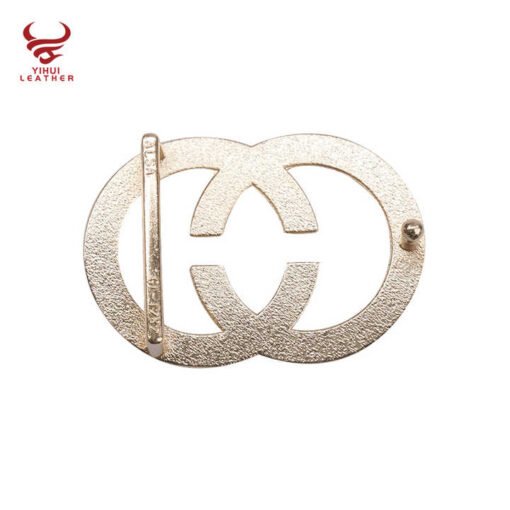 Beautiful Elegant Fashion Custom Crystal Diamond Double C 30mm Metal Rhinestone Buckle for Women - Image 6