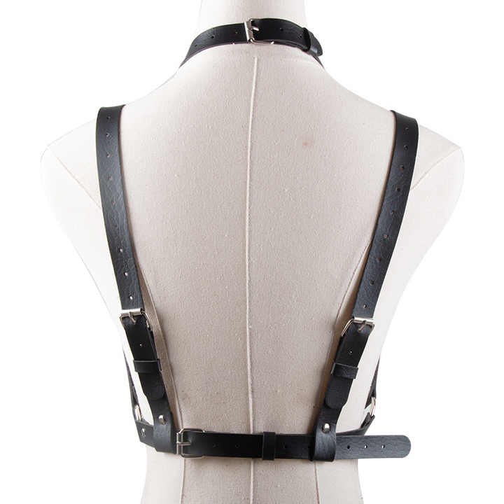 Wholesale Party Body Accessories Chastity Punk Leather Body BDSM Belts Chest Harness Belts for Women and Girls - Image 6