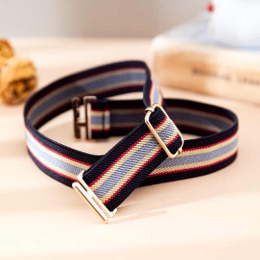 Elastic Belt Kindergarten Canvas Boy and Girl Scout Training Children's Student Belt Elastic Belt Width 2.5cm - Image 4
