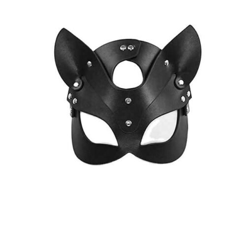 Adult Sex Products SM Sex Toy Bdsm Women Leather Eye Mask and Collar Catwoman Cosplay Adult Game Masquerade Party - Image 2