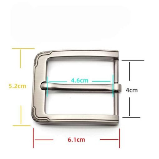 Wholesale Leather Craft Hardware Accessories Men's Belt Buckle 40 mm High Quality Simple Metal Buckle - Image 6