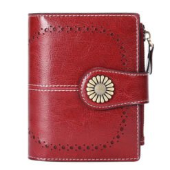 Wholesale Small Leather Wallet Genuine Leather Purse Leather Coin Purse Card Women Wallet Woman Wallet