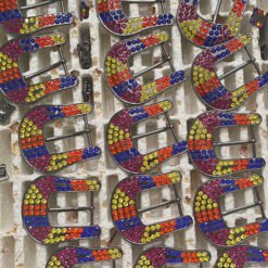 Wholesale Fashion Rhinestone Buckle Sets Punk Crystal Western Cowboy Various Colors Alloy Big Belt Buckle Manufacturers