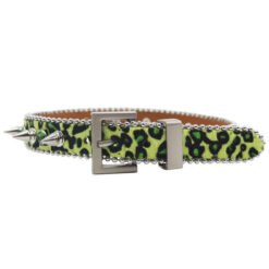 Designer Adjustable Sparkly Crystal Rivet Pet Belt Sparkly Crystal Leather Piked Puppy Collar Studded Rhinestone Dog Collar