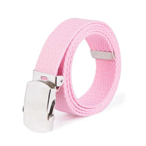 Wholesale 25mm Width Children's Belt Trend Fashion Kids Universal Pants Thickened Roll Buckle Canvas Belt Boys - Image 6