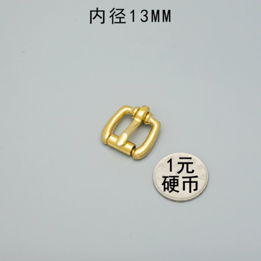 Wholesale Golden Metal Pin Belt Buckle for Webbing Leather Strap Custom Logo Solid Brass Roller Belt Buckle for Man - Image 5