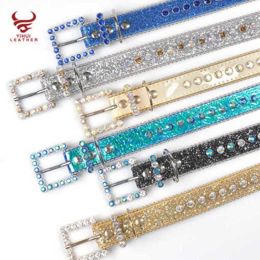 Designer Hot Sale Leather Rhinestone Pet Collar Jewelry Necklace Bling Bling Puppy Accessories PU Leather Pets Chocker