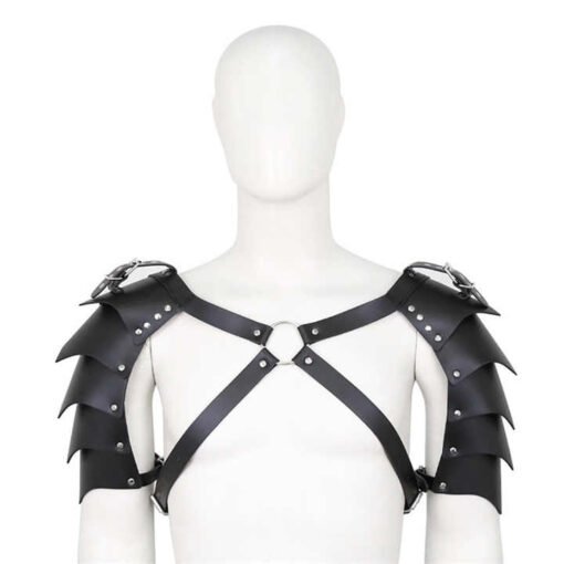 2023 New Fashion Sexy Black Bondage Chastity Belts Rave Costumes PU Leather Body Harness Belt for Man - Image 4