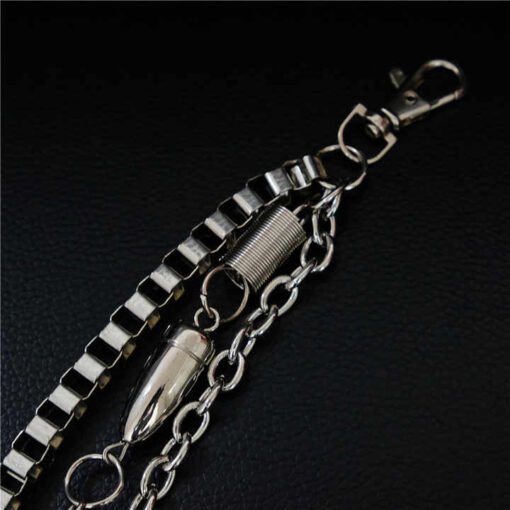 Key Chains for Hip Hop Rock Jean Gothic Cool Western Trousers Pocket Belt Biker Skull Wallet Chains Pants Chain for Men Women - Image 5