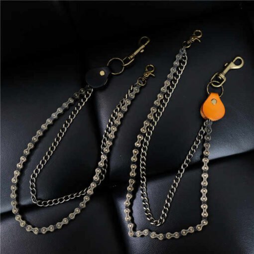 Hip Hop Biker Wallet Chain Western Heavy Duty Pants Keychain Manufacture Wholesale Metal Chunky Bullet Jeans Pocket Chains Belt - Image 5