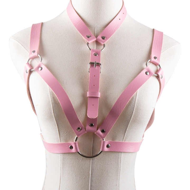 Wholesale Party Body Accessories Chastity Punk Leather Body BDSM Belts Chest Harness Belts for Women and Girls - Image 3