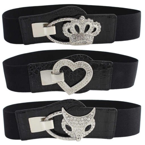 2025 Fashion Plus Size Women Brands Belts No Buckle Wide Cinch Belt Female Elastic Strength Wide Corset Belt for Lady - Image 4
