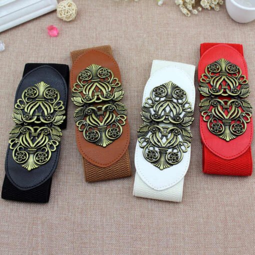 2025 Fashion Plus Size Women Brands Belts No Buckle Wide Cinch Belt Female Elastic Strength Wide Corset Belt for Lady - Image 3