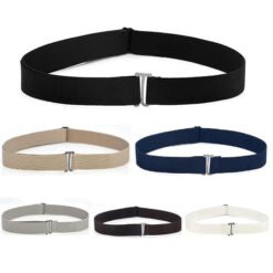 Fashion Shirt Waist Band for Transform No Buckle Elastic Stretch Belts for Men and Women Adjustable Crop Band for Tucking Shirts