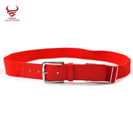 Wholesale Adult and Youth Softball Uniform Belts PU Leather Belt Elastic Stretch Braided Baseball Golf Belt for Men and Women - Image 3