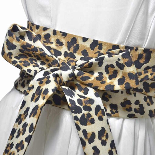 Custom Sexy Snake Plus Size Ladies Dress Leopard Belt Big Waist Solid PU Leather ultra Wide Women OBI Belts - Image 5