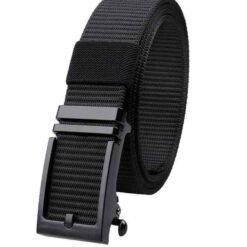 New Product Golf Casual Nylon Web Men's Belts for Men Jeans Shorts Adjustable Automatic Ratchet Buckle Nylon Tactical Belt Mens