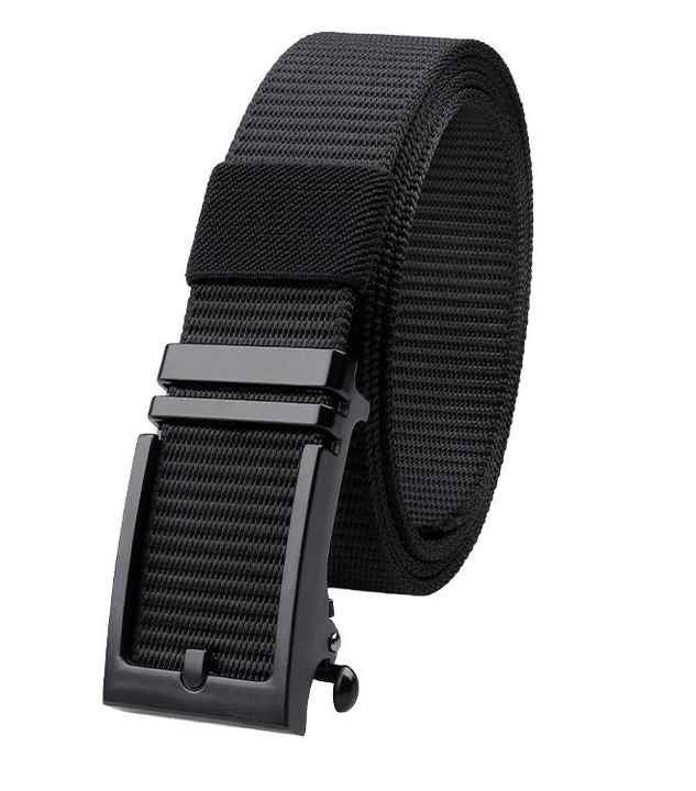 New Product Golf Casual Nylon Web Men's Belts for Men Jeans Shorts Adjustable Automatic Ratchet Buckle Nylon Tactical Belt Mens