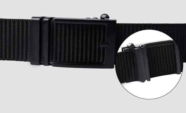 New Product Golf Casual Nylon Web Men's Belts for Men Jeans Shorts Adjustable Automatic Ratchet Buckle Nylon Tactical Belt Mens - Image 3