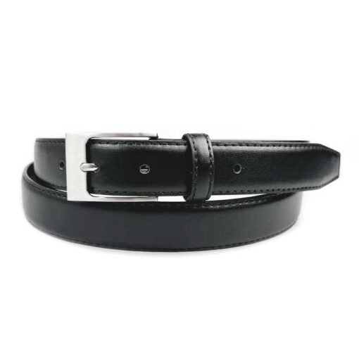 Wholesale Pin Buckle Genuine Leather Strap for Men Casual 100% Cow Leather Uniform Men Trouser Belt With Single Prong Buckle - Image 2