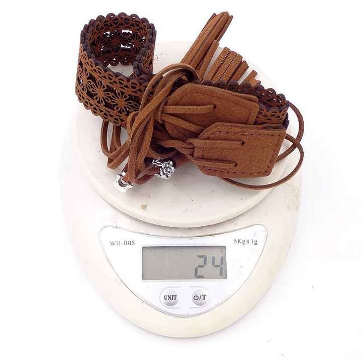 Fashion Bohemian Chain Wood Braided Knotted Tassel Waist Belt PU Leather Flower Hollow Rope Chain Belt for Girls Skirt Dress - Image 4