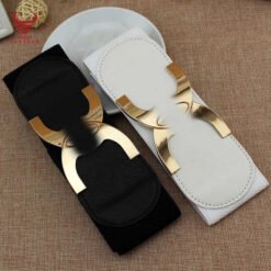 2025 Fashion Plus Size Women Brands Belts No Buckle Wide Cinch Belt Female Elastic Strength Wide Corset Belt for Lady