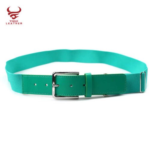 Wholesale Adult and Youth Softball Uniform Belts PU Leather Belt Elastic Stretch Braided Baseball Golf Belt for Men and Women - Image 5