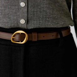 New Style Solid Color Soft Cowhide Leather Women Jeans Waist Belt Fashion Girls Dress Genuine Leather Belt With Irregular Belt