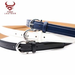 Wholesale Hot Faux Leather Slim Waist Belt PU Women Fashionable Leather Belts