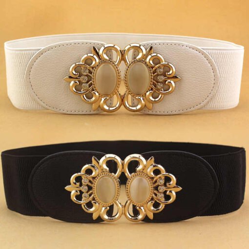 2025 Fashion Plus Size Women Brands Belts No Buckle Wide Cinch Belt Female Elastic Strength Wide Corset Belt for Lady - Image 6