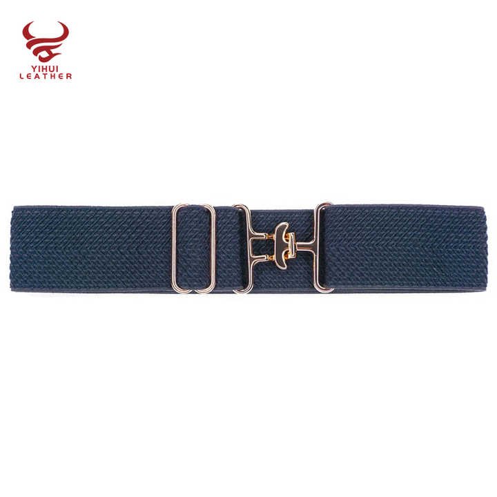 Factory Wholesale Cheap Designer Women Elastic Belts With Shark Buckle Equestrian Elastic Horse Rider Belt Girls - Image 5