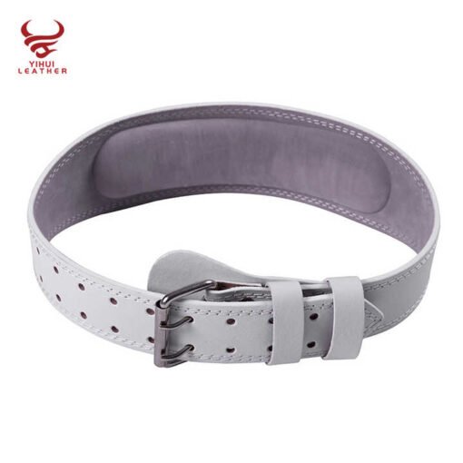Wholesale PU Leather Waist Protective Adjustable GYM Weight Lifting Belt Custom Gym Leather Weightlifting Belt for Men - Image 2