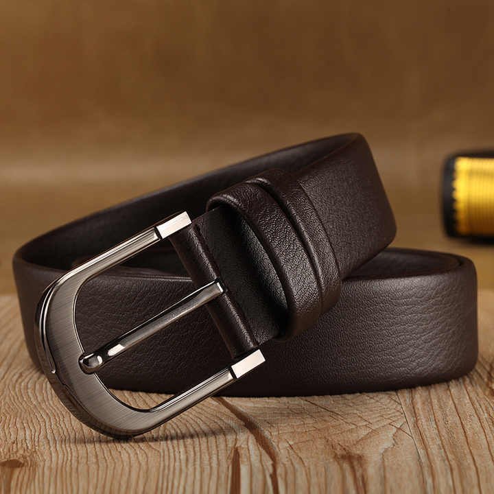 Wholesale Casual Uniform Leather Jeans Belts With Single Prong Buckle Classic Fashion Alloy Prong Buckle Work Dress Belt for Men - Image 3