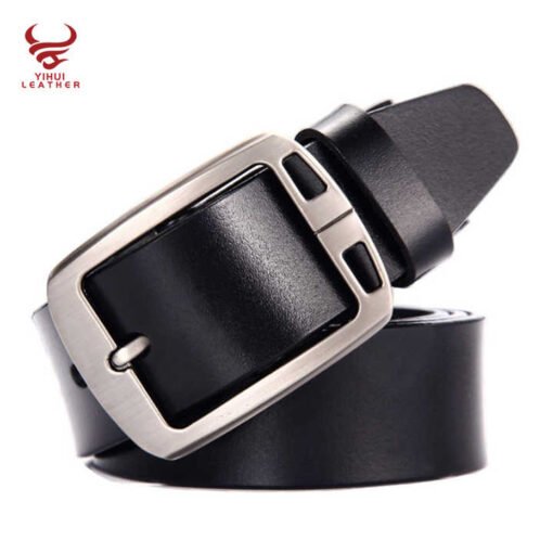 Custom Designer Soft Full Grain Leather Men Jeans Belt Fashion Pin Buckle Genuine Leather Belts for Women Jeans Dress - Image 5