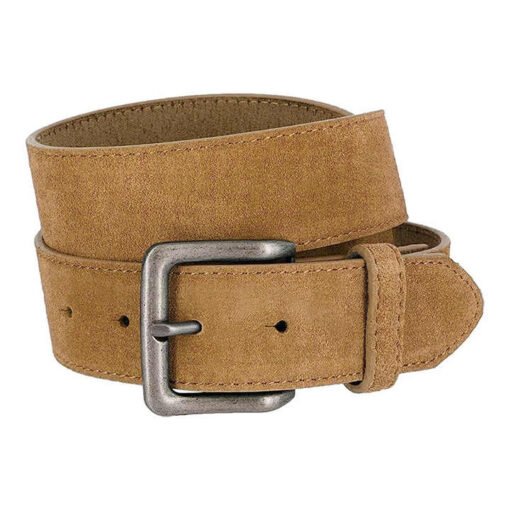 Customized Pure Cowhide Leather No Buckle Belts Replacement Full Leather Waist Belts Needle Buckle Suede Leather Belt Men