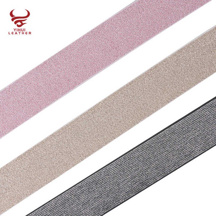 Custom High-quality Invisible Web Horseback Riding Belt No-show Clasp Buckle Horse Rider Lurex Elastic Equestrian Belt for Women - Image 3