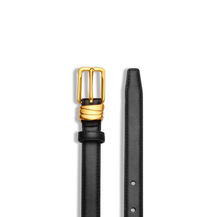 Newest Pin Buckle Thin Genuine Leather Straps Skinny Adjustable Cowhide Thin Leather Belts Fancy 100% Leather Belt for Ladies - Image 2