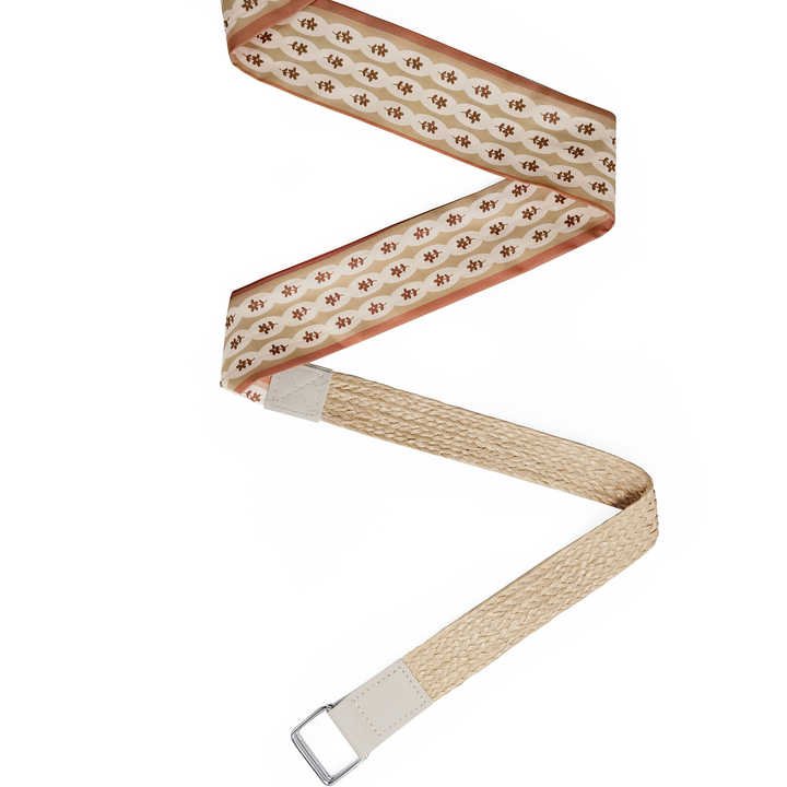 Wholesale Summer French Style Elegant Waist Belt for Lady Dress New Fashion Silk Splicing Braided Leather Belt for Young Girls - Image 6