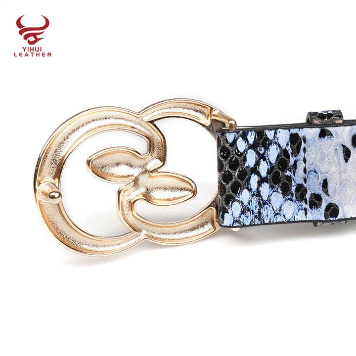 Woman Belt Designer Famous Brand Snake Buckle PU Belt Lady Dress Leather CC Belts - Image 4